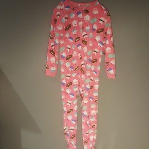 Carter's girls size 7 fleece footie pajamas